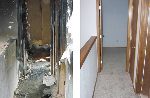 Уборка после пожара в частном доме